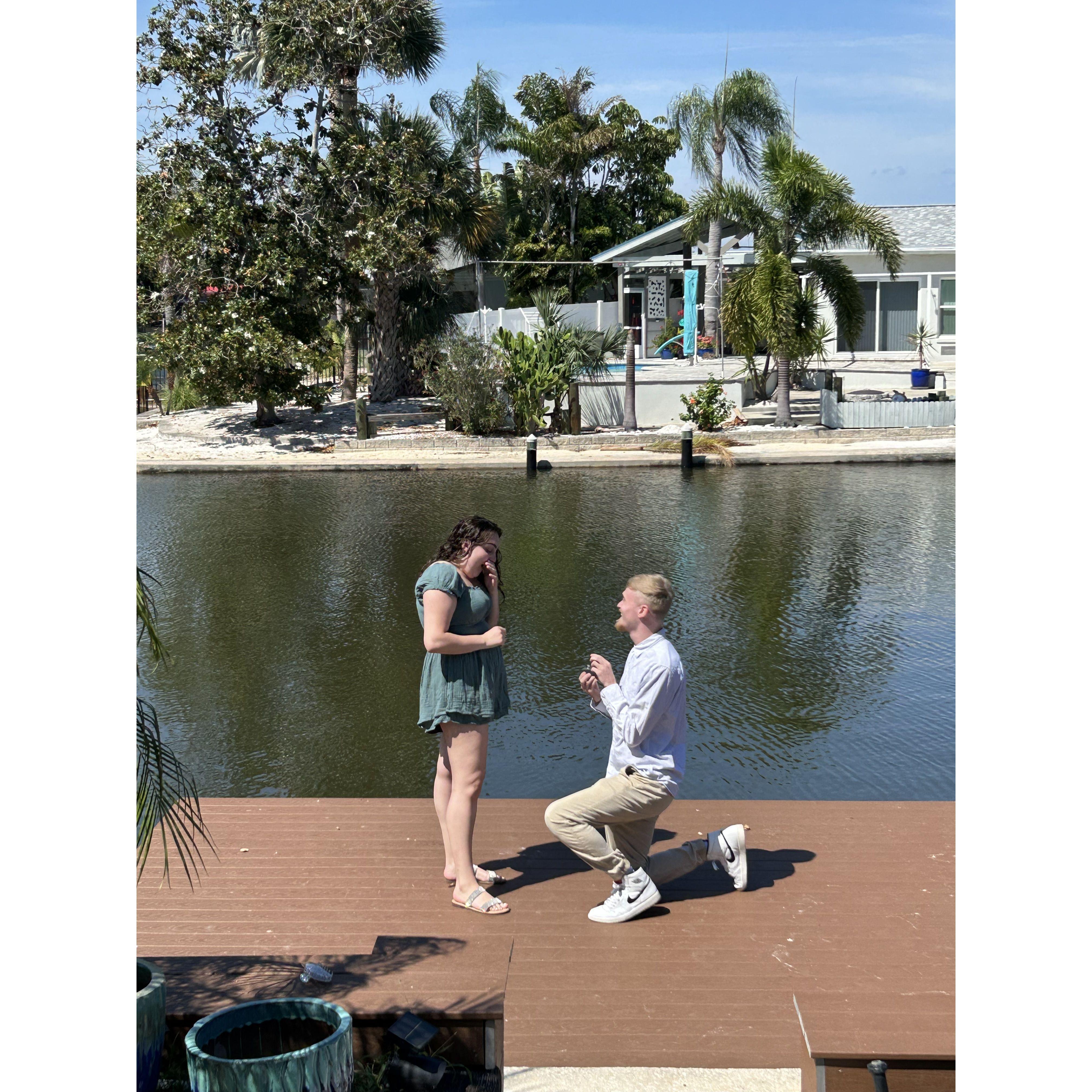 Finally popping the question!