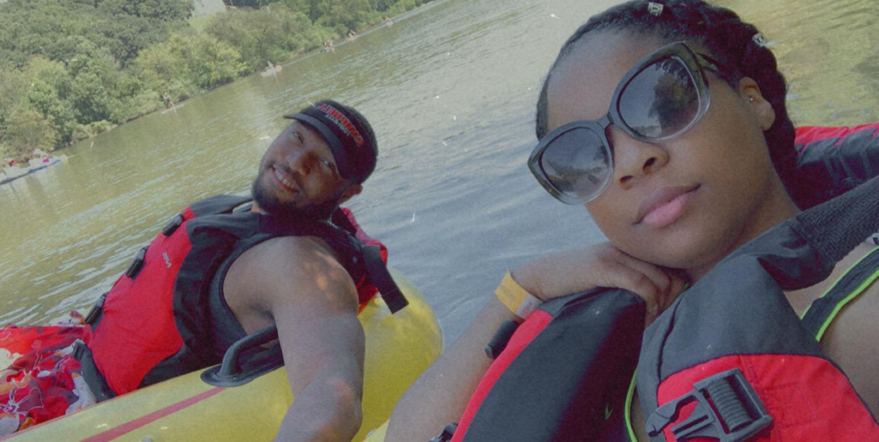 We went tubing down the Chattahoochee River for our 4th date