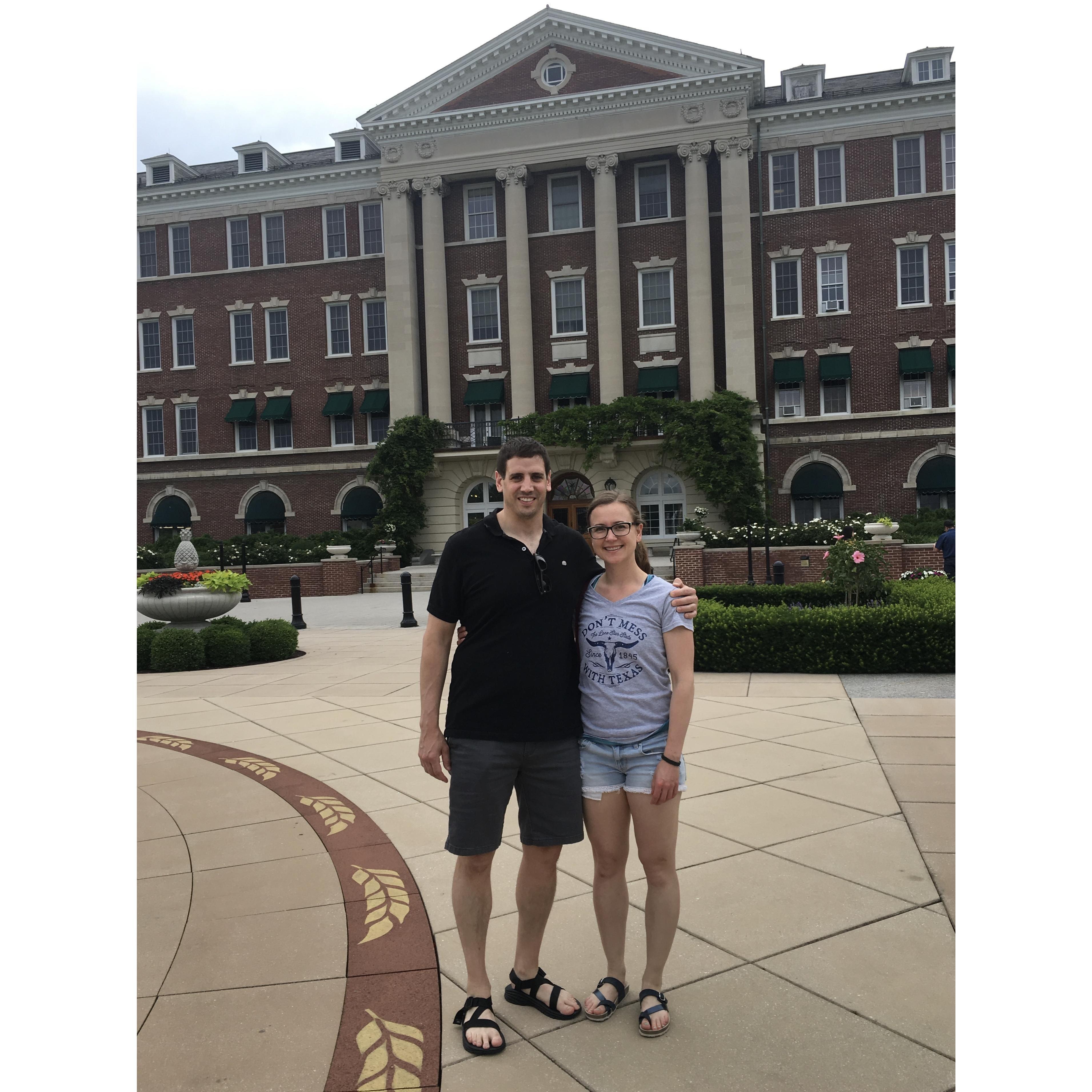 We made a stop at the Culinary Institute of America, Matt graduated in 2003 and hadn't been back since!