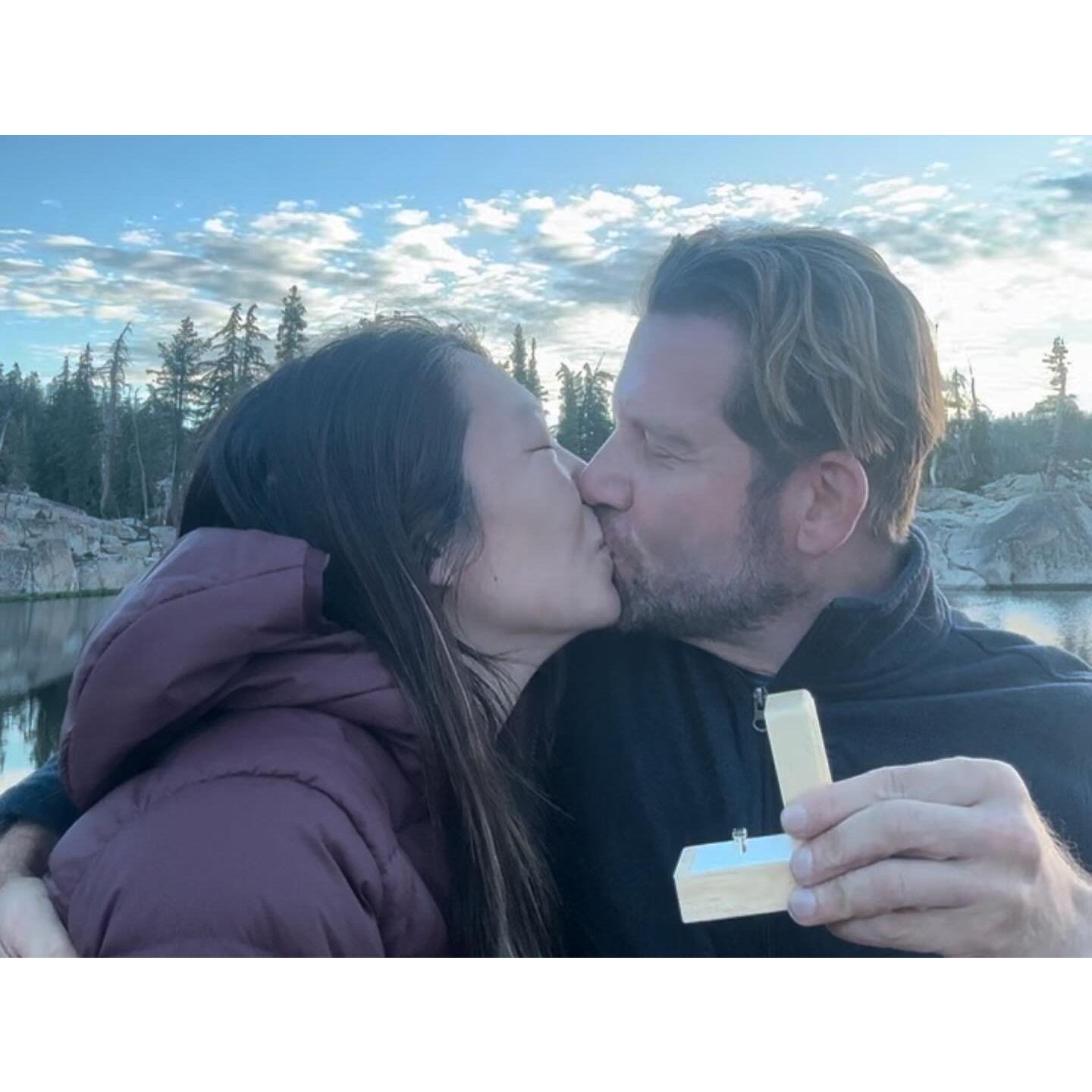 The moment we officially committed to growing old together <3