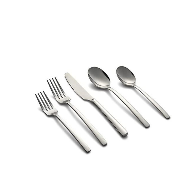 Cambridge Silversmiths Beacon Mirror 45 Piece Flatware Set, Service for Eight, silver