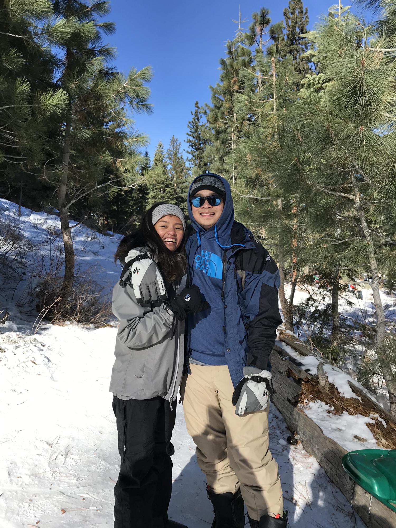 Celebrated New Year's Day 2019 in the snow!