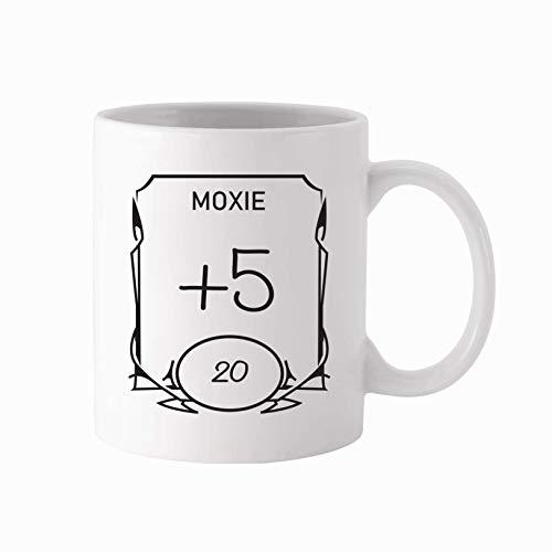 D&D Stats Mug - Moxie 11oz White Ceramic Coffee Mug - Dungeons and Dragons - RPG - DnD - Gift for Geeks …