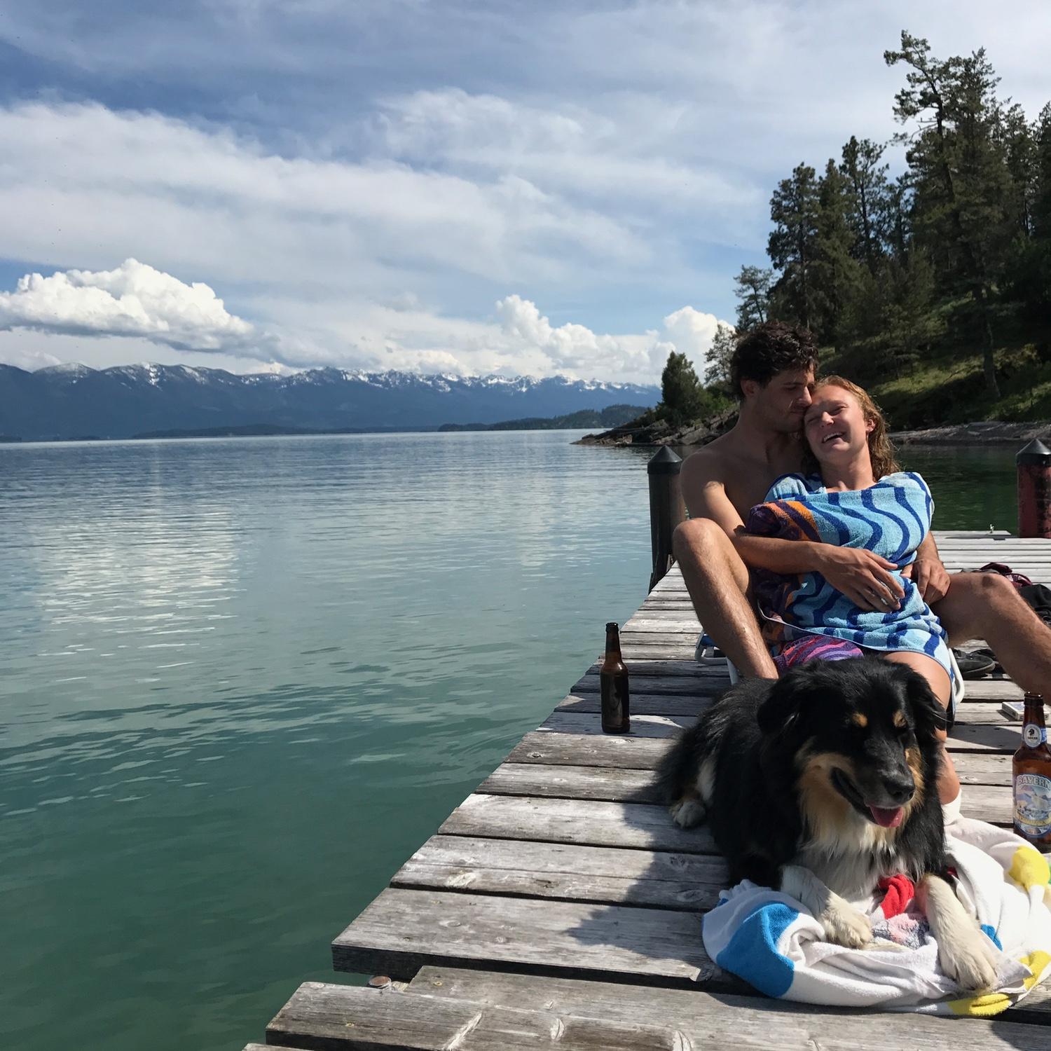 Hanging at the Kadas/Newell Cabin on Wildhorse Island on Flathead!