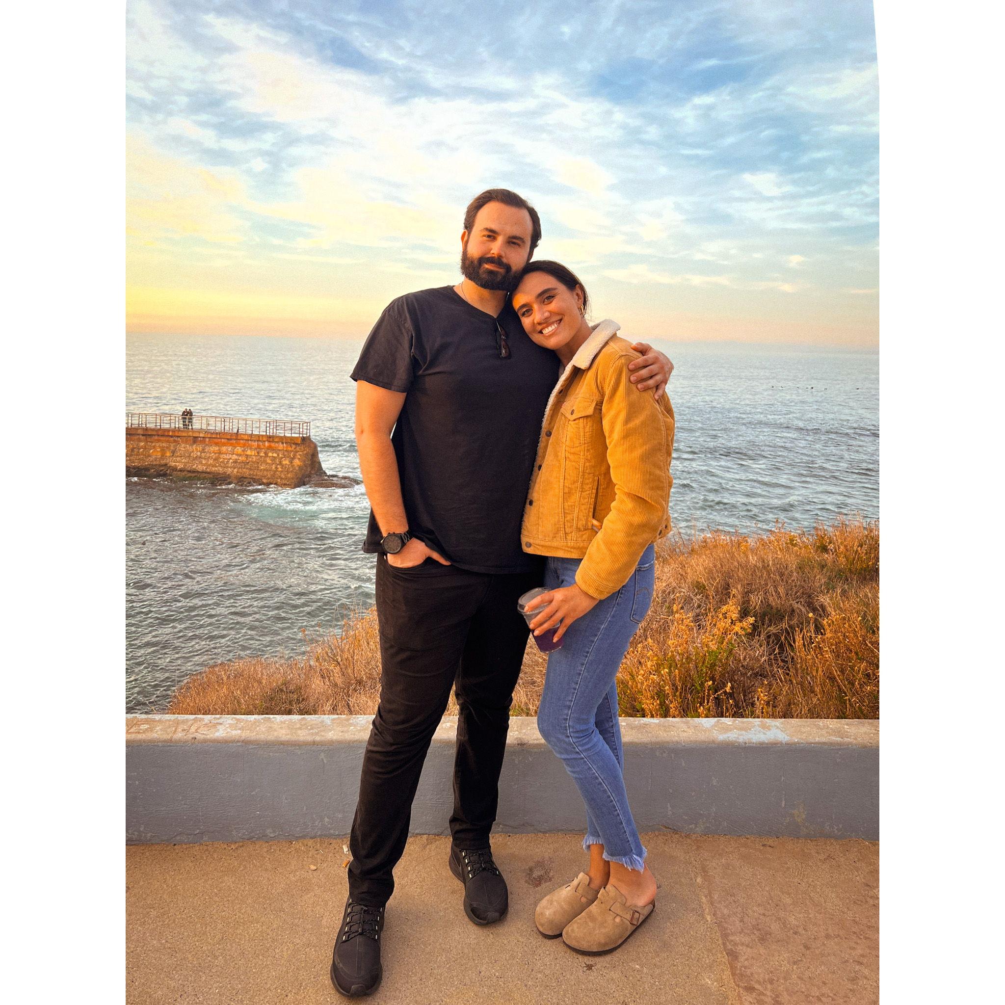 A photo of us visiting good friends in San Diego