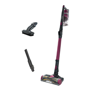 Shark IZ163H Pet Plus Cordless Stick Vacuum with Self-Cleaning Brushroll and HEPA Filter, Lightweight Deep Cleaning Vacuum for Carpet and Hard Floors, Folds for Easy Storage, 40-min Runtime, Raspberry