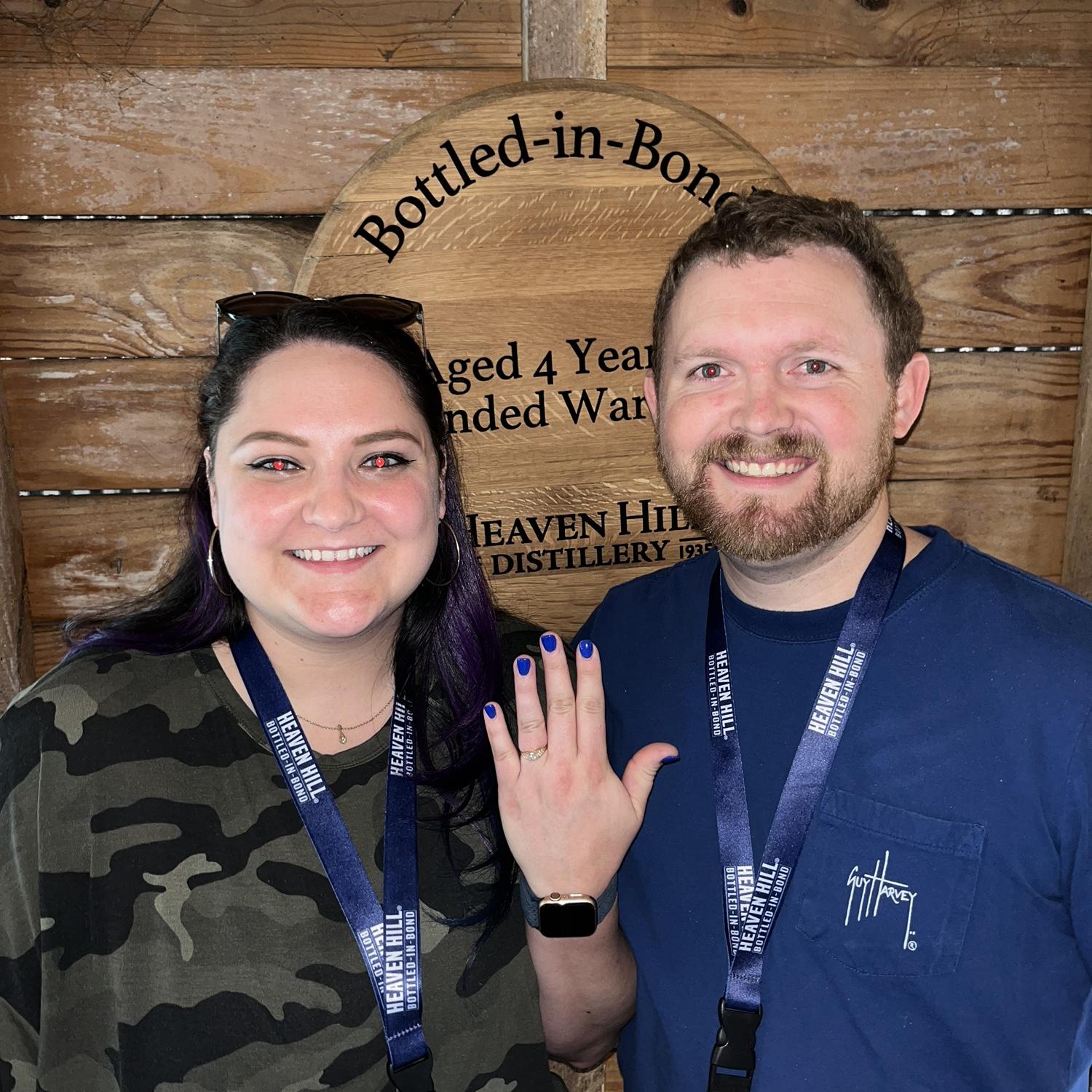 Engaged at the oldest active Rickhouse in the US at Heaven Hill distillery
