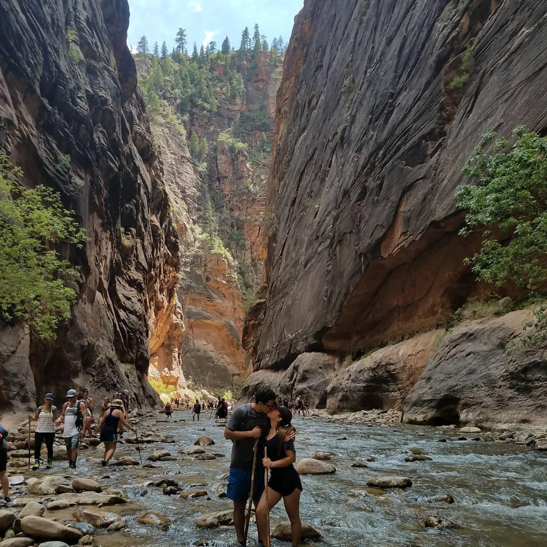 Our first of many trips to Zion National Park