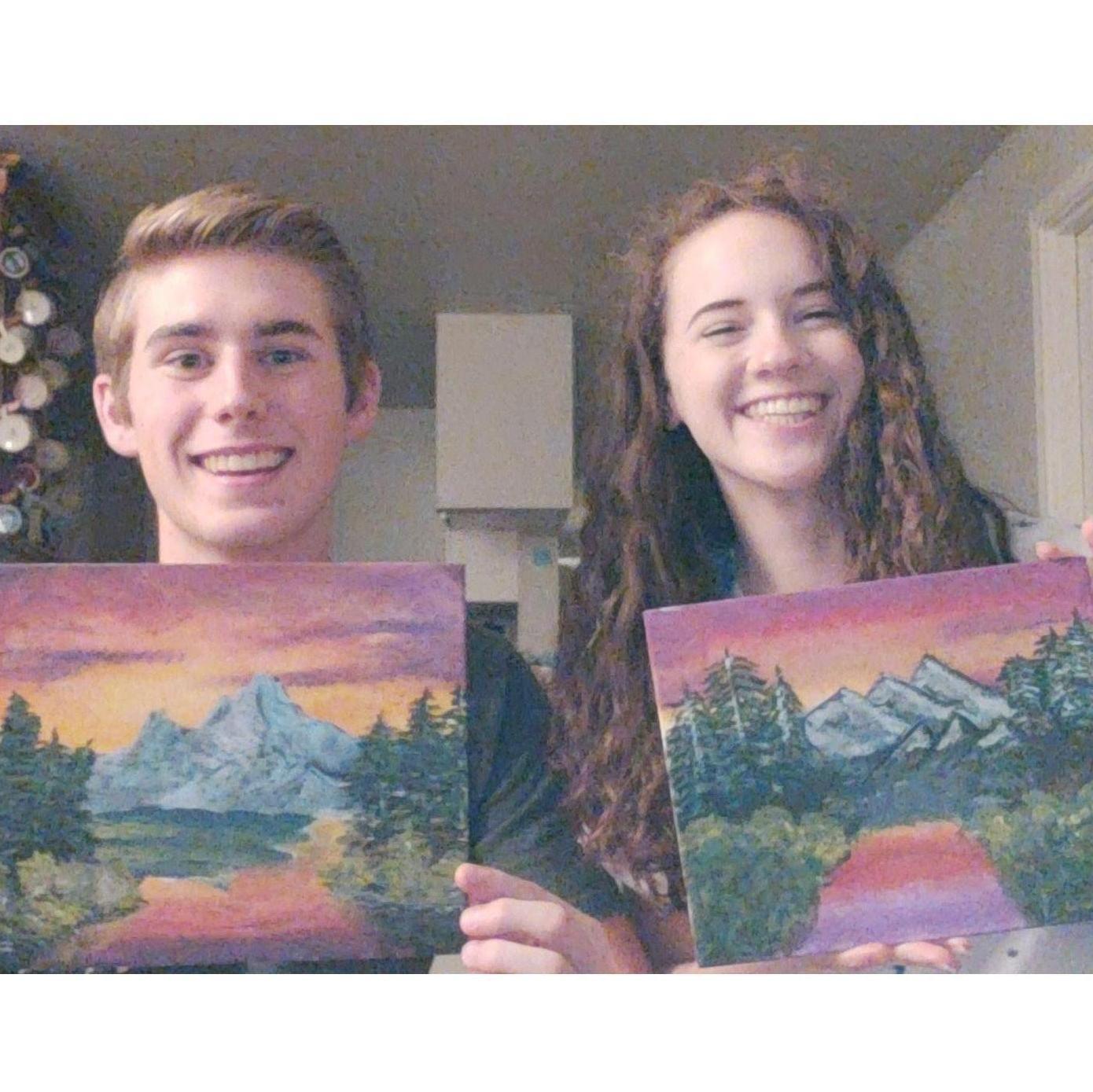 Bob Ross date night!