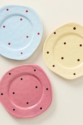Greta Polka Dot Stoneware Dessert Plate