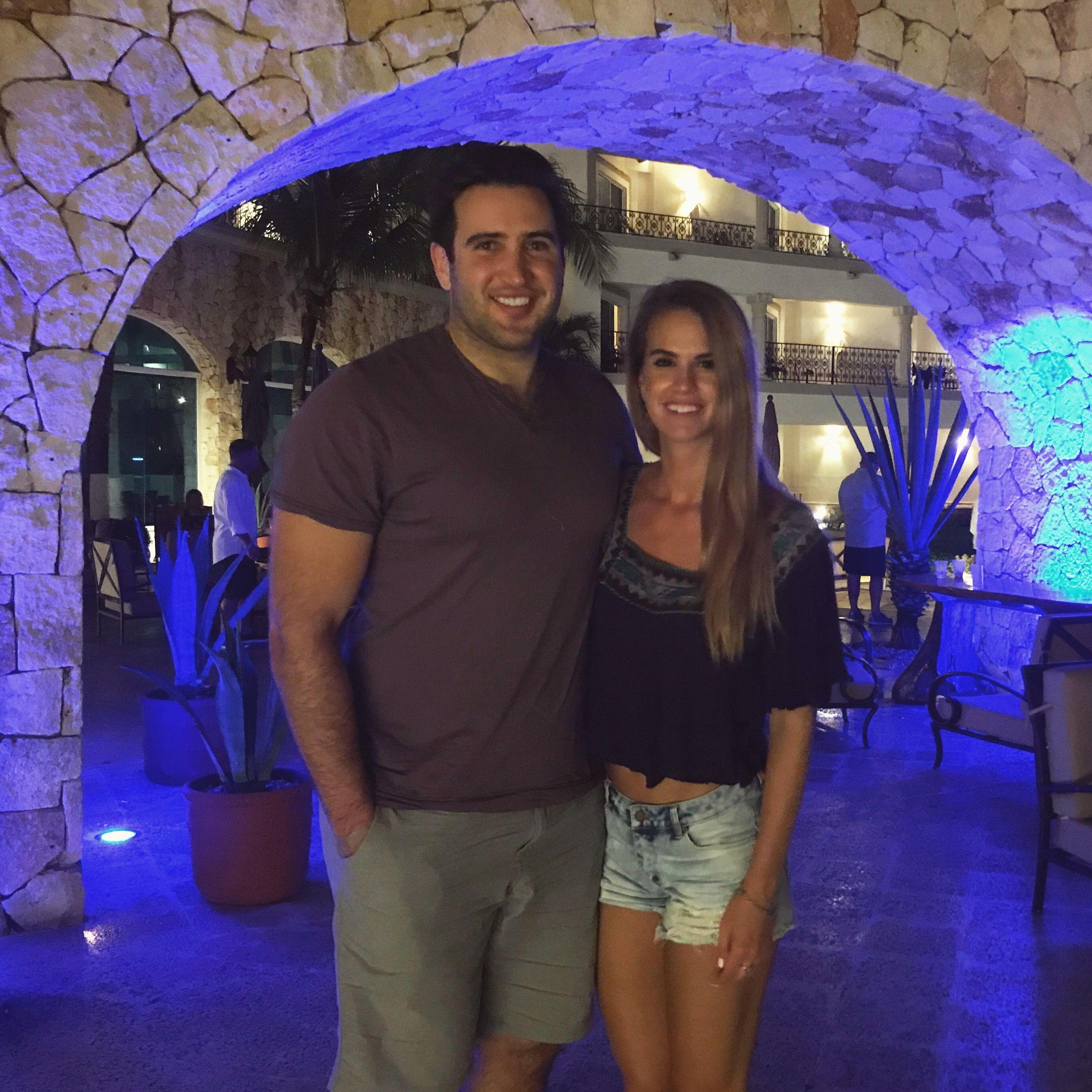 Our first time in Mexico together - we got stuck 2 extra days because of Hurricane Harvey!