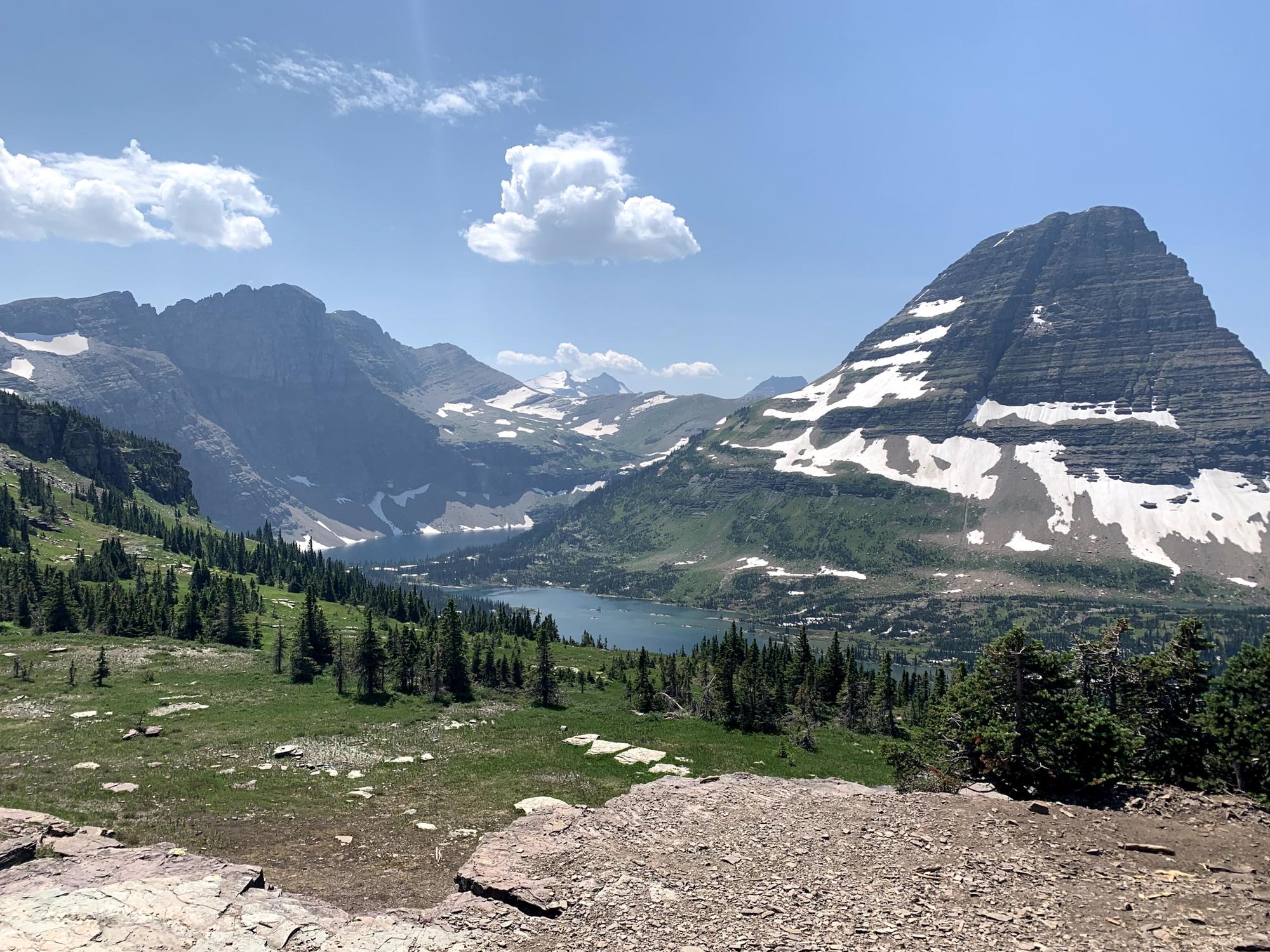 Logan’s pass overlook of Hidden Lake