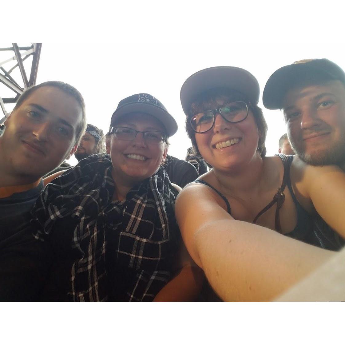 Matt, Carolyn, Myself and Chris at Breaking Benjamin.