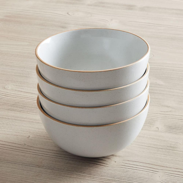 Mill Stoneware Dinnerware, Ramen Bowl, Stoneware, Natural, Set of 4
