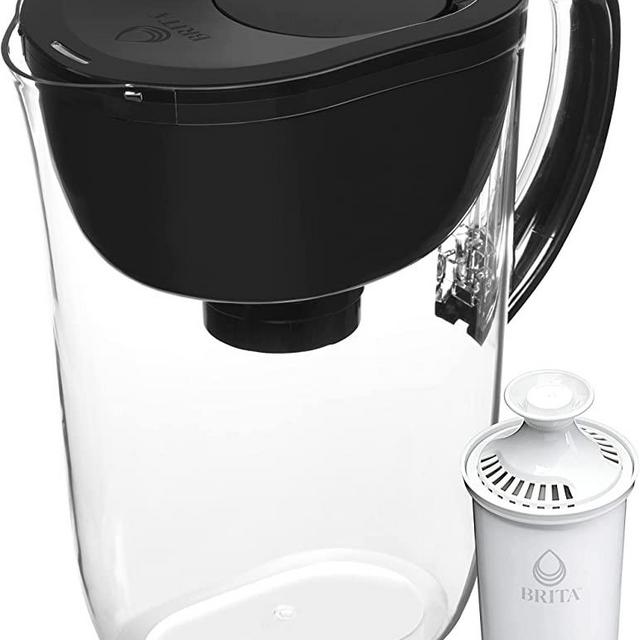 Brita™ Large 10 Cup Water Filter Pitcher with 1 Standard Filter, Made Without BPA, Everyday, Black (Packaging May Vary)