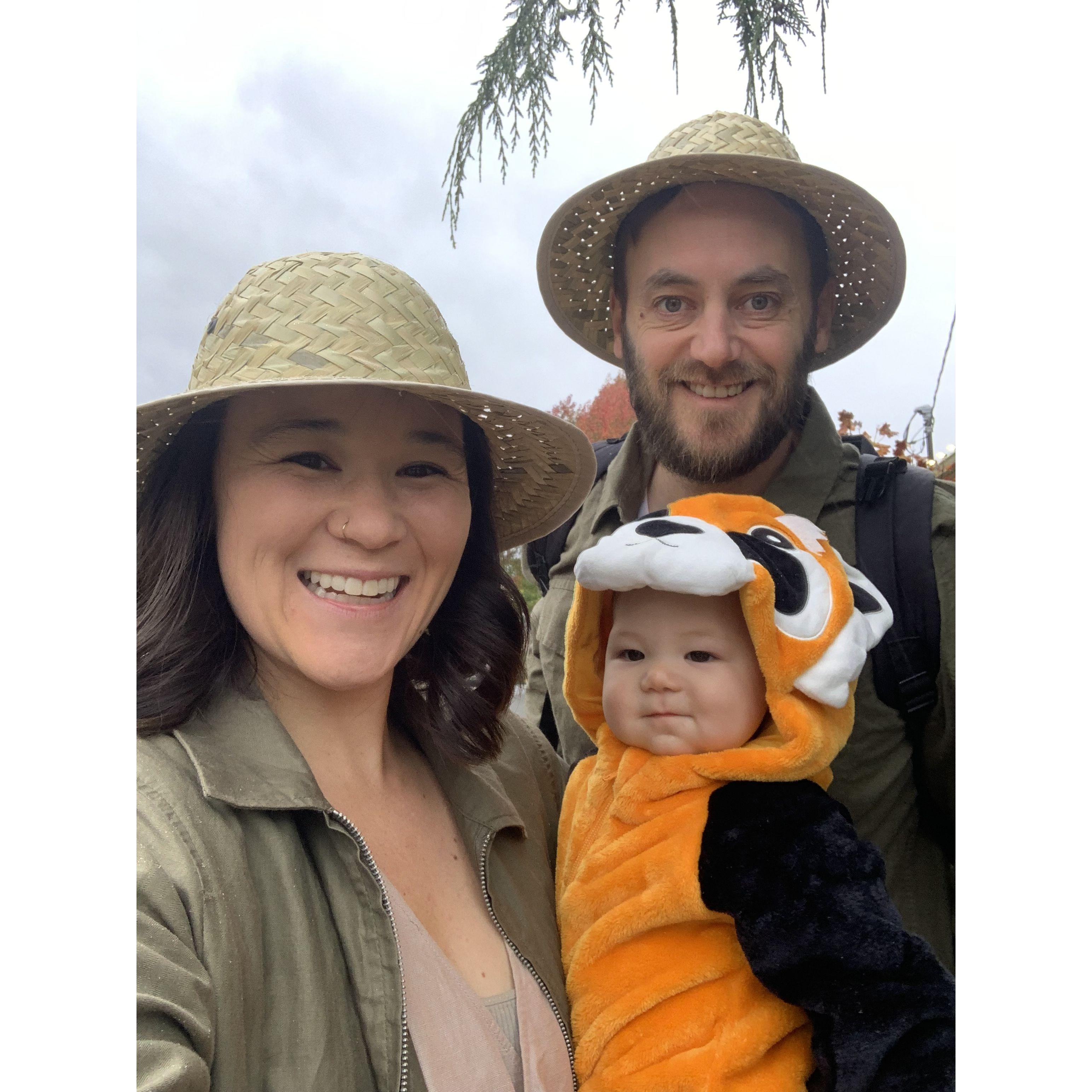 Our first Halloween dressing up