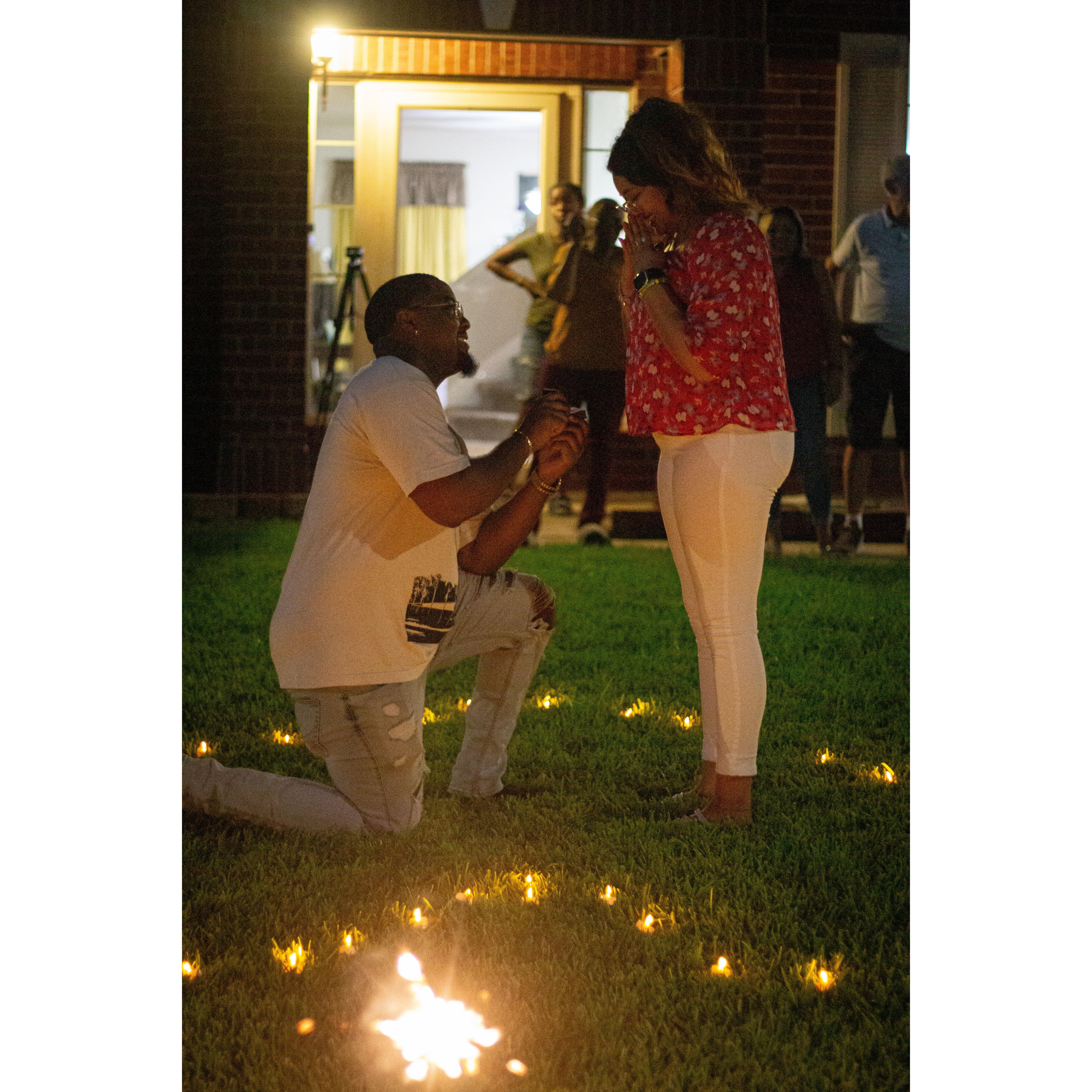 "Will you Marry Me?"  
"YES"