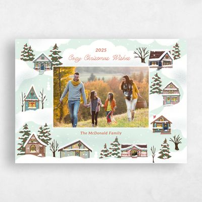 Mint, Green Holiday Card - Hampshire