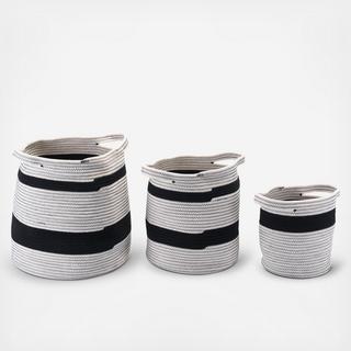 Lafia Basket with Handles, Set of 3