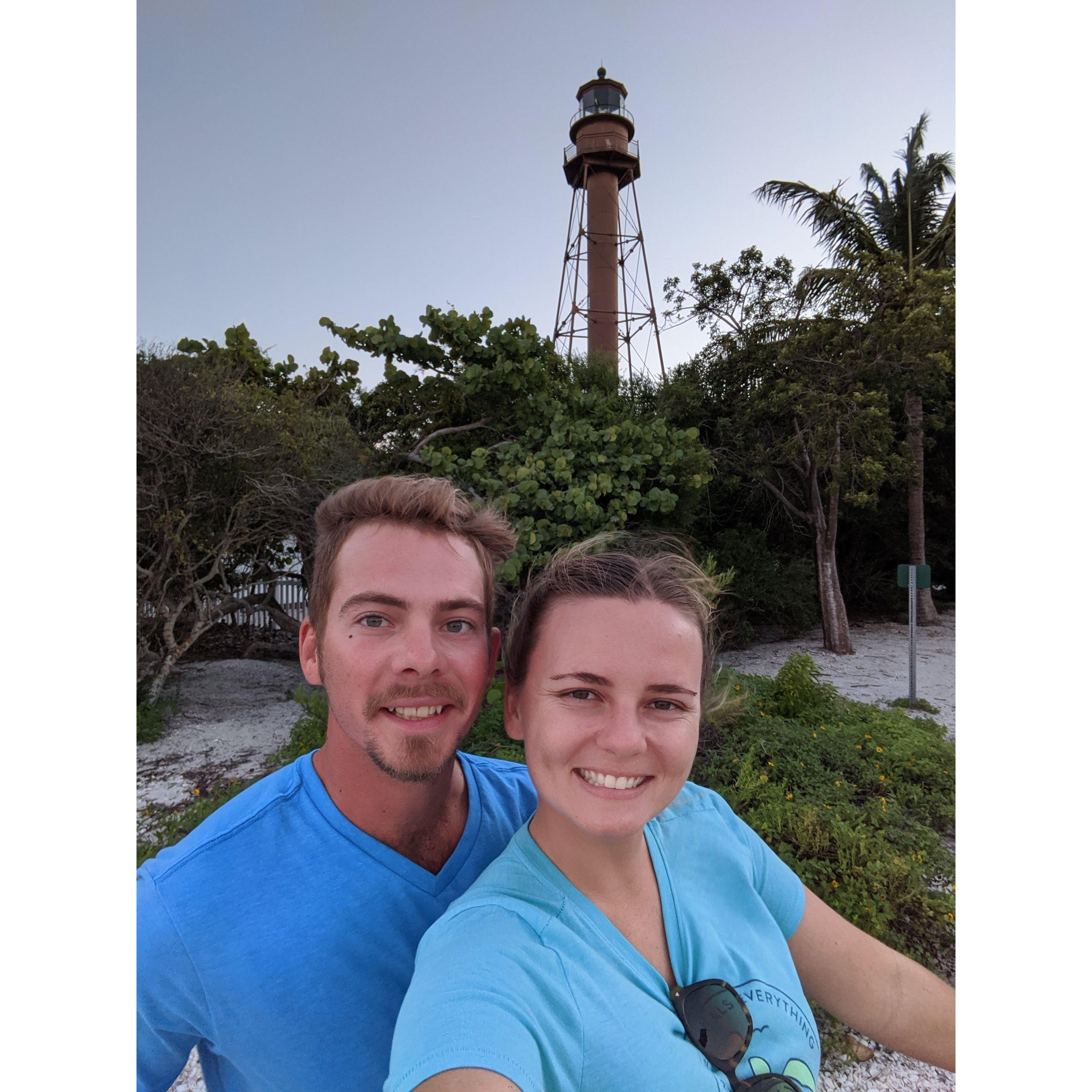 Back when the Sanibel Lighthouse still had four legs!
