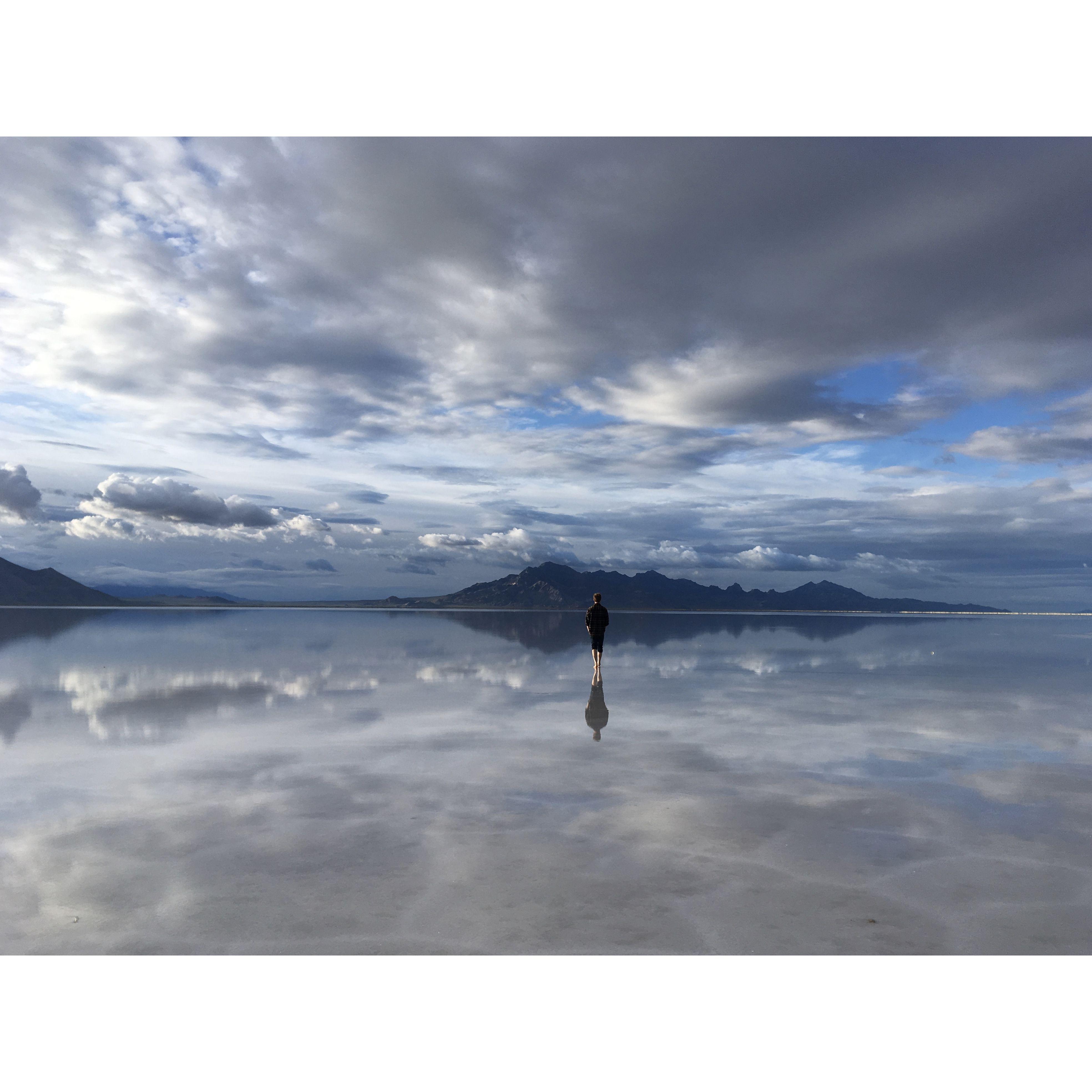 An impromptu trip out to the Salt Flats in Utah turned into the most romantic non-date two colleagues could ever have. We started dating a couple weeks later!
