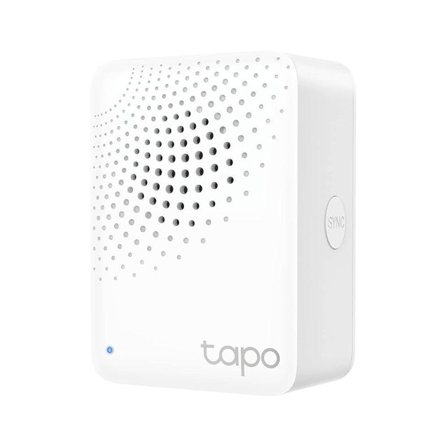 TP-Link Tapo Smart Hub with Built-in Chime, REQUIRES 2.4GHz Wi-Fi, Reliable Long-Range Connections with Tapo Sensors, Sub-1G Low-Power Wireless protocol, Connect up to 64 smart devices. Tapo H100