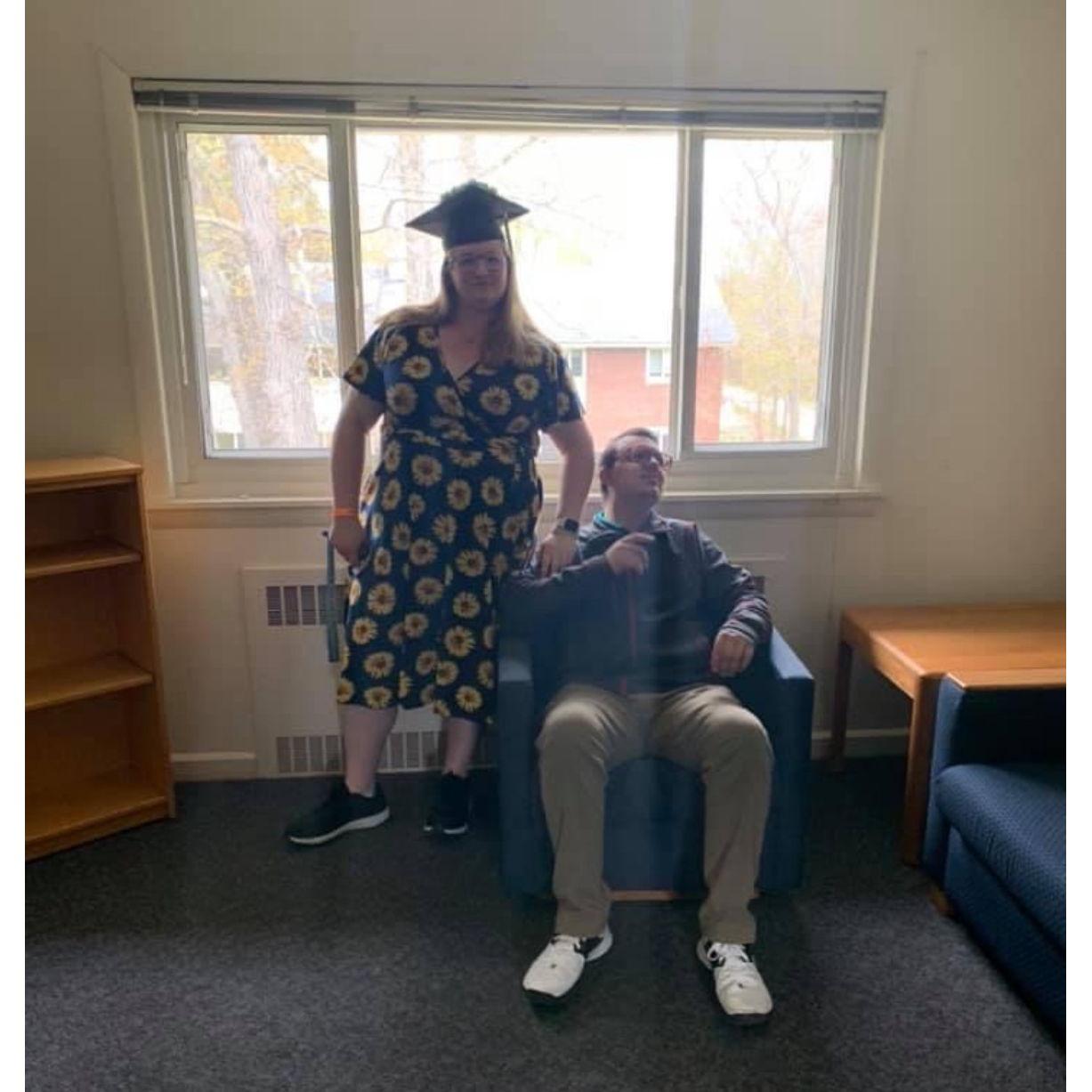 Graduated college and felt like royalty