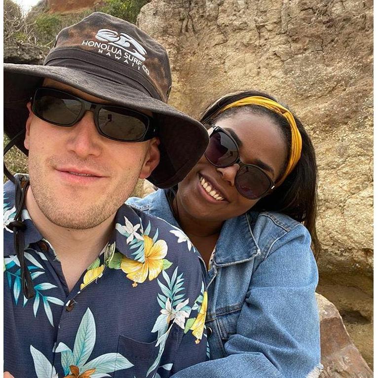 Our first time at the beach!