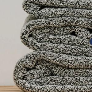 Dosaze Cloudsoft Quickdry Bath Sheet Bundle - Heather Gray / Deluxe Set