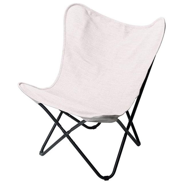 PatioPost Butterfly Chair for Adults Ergonomic High Back Butterfly Chair Frame Support 350lbs with Removable Cover Outdoor Heavy Duty Camping Chair,Tan