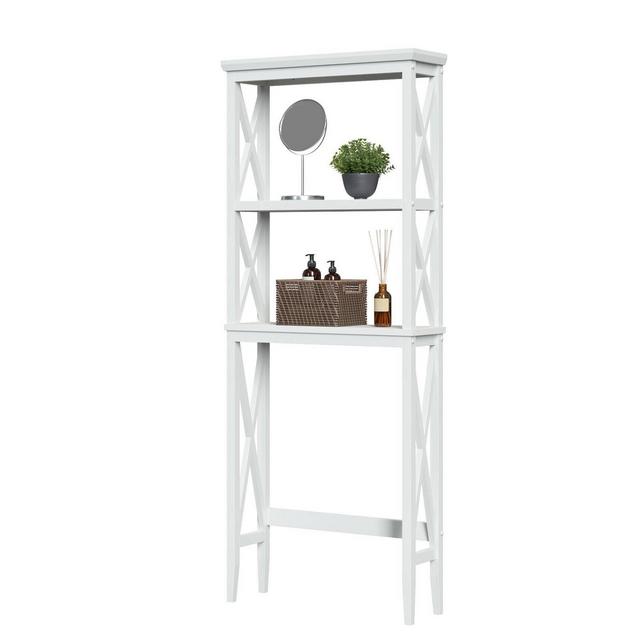 Over Toilet Cross Frame Space Saver White