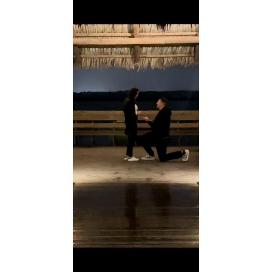 The moment Thys asked Kristina to be his wife