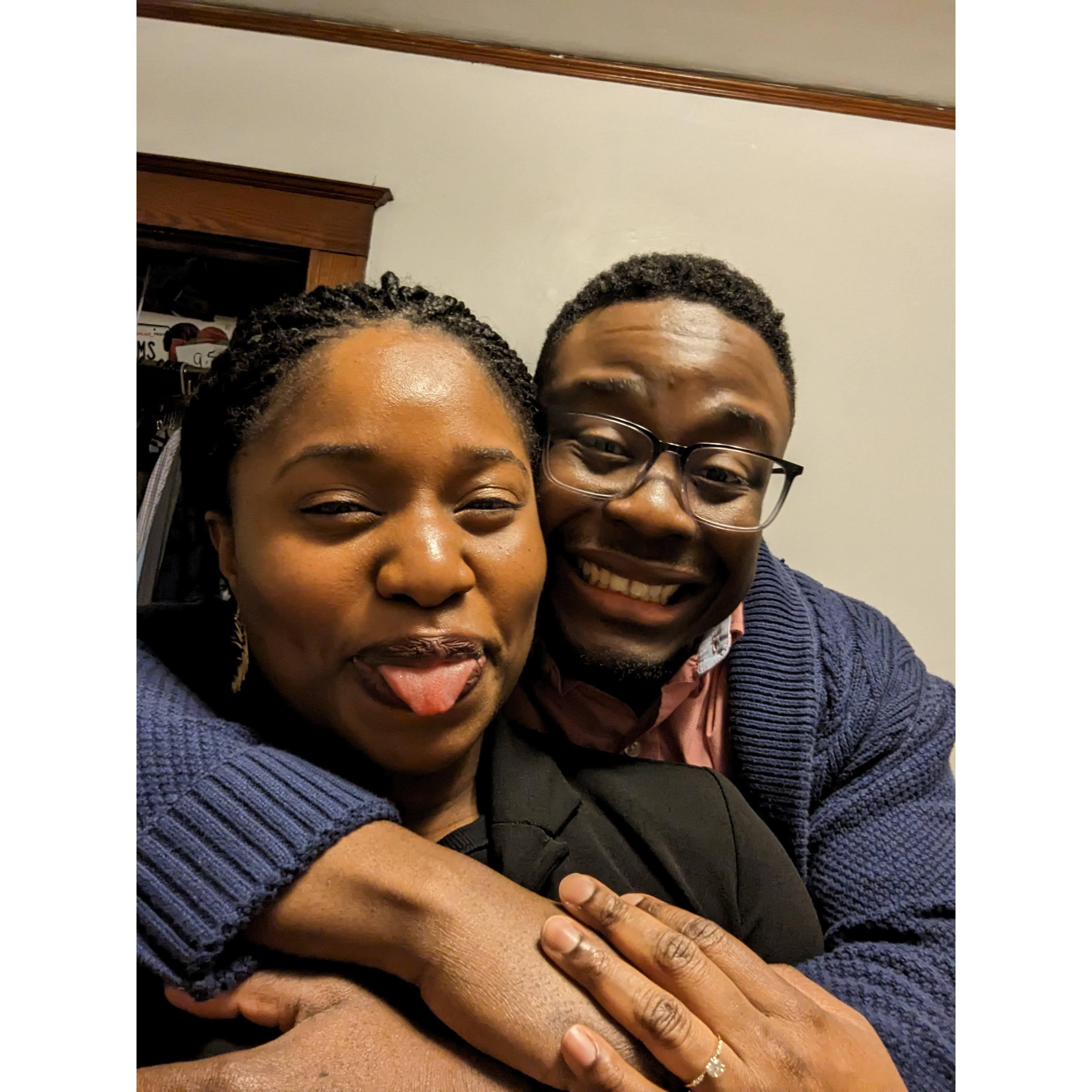 The night we got engaged!