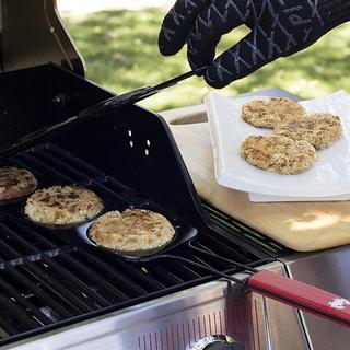 Crab Cake Grilling Basket & Press