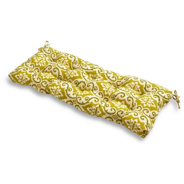 Shoreham Ikat Outdoor Bench Cushion - Kensington Garden