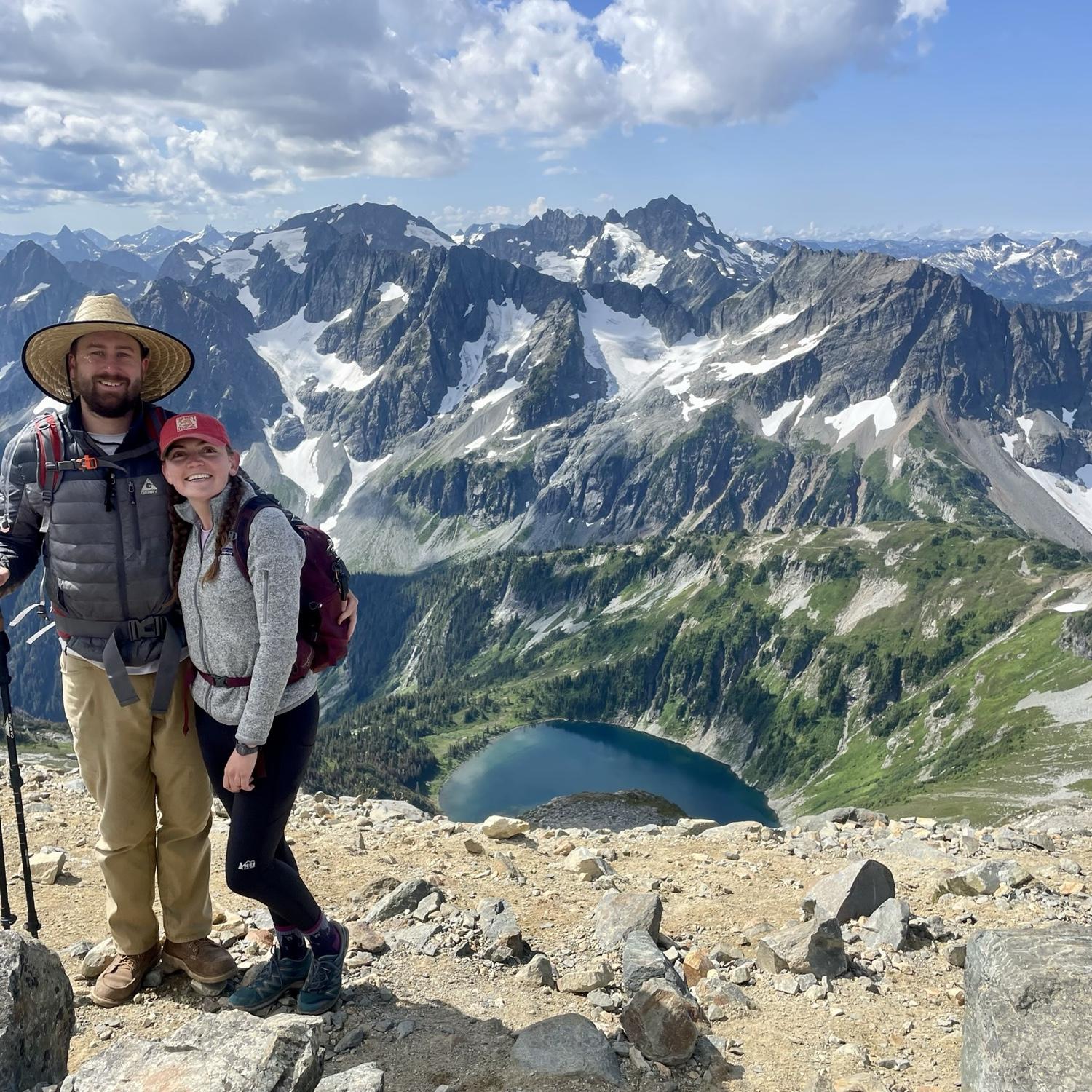 Hiking in North Cascades National Park.