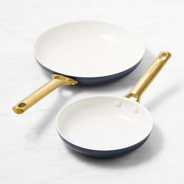GreenPan Reserve Ceramic Nonstick Fry Pan Set, 8" & 10", Twilight Blue