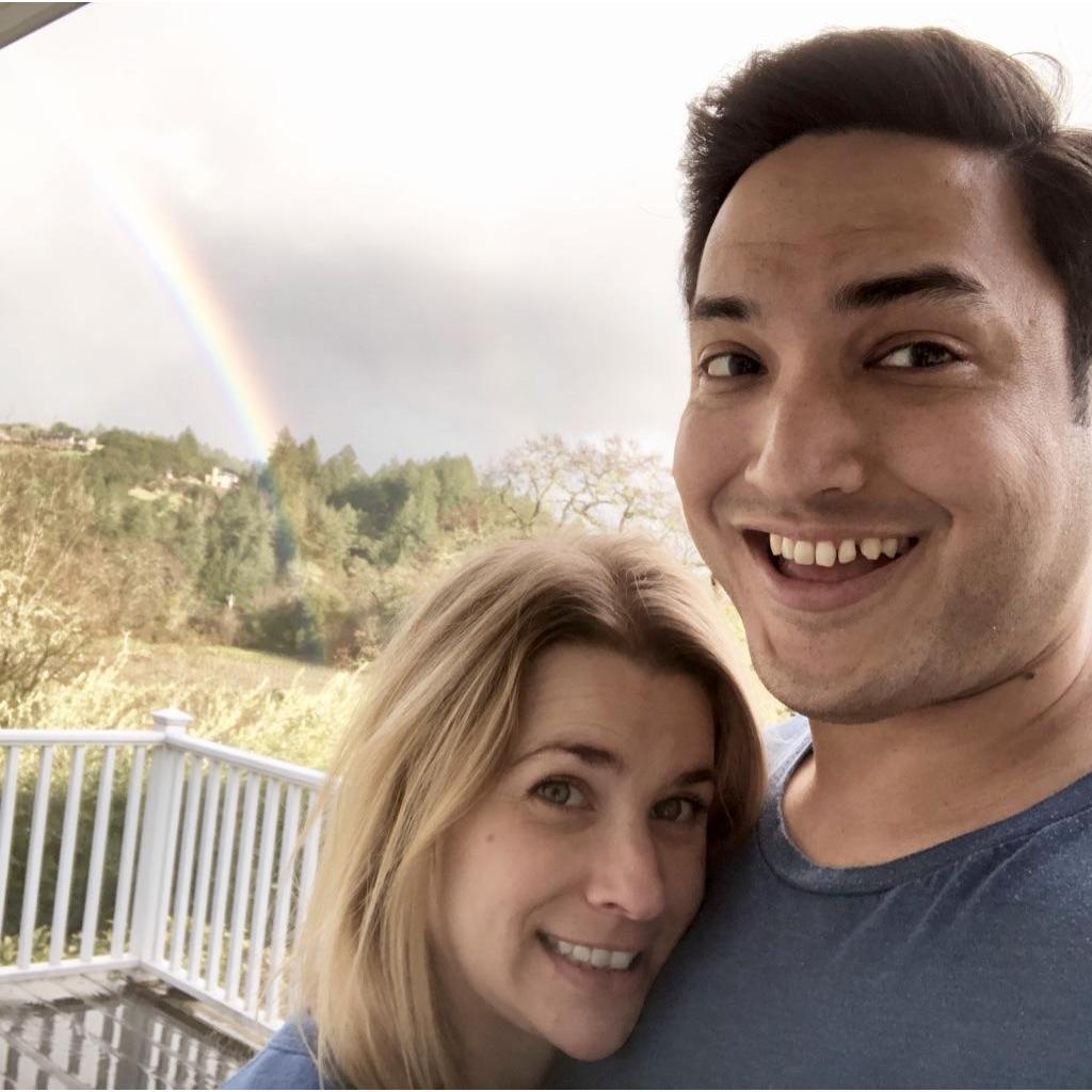 Awkward engagement selfie!