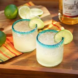 Twine Primavera Recycled Margarita Glass Set by Twine Living