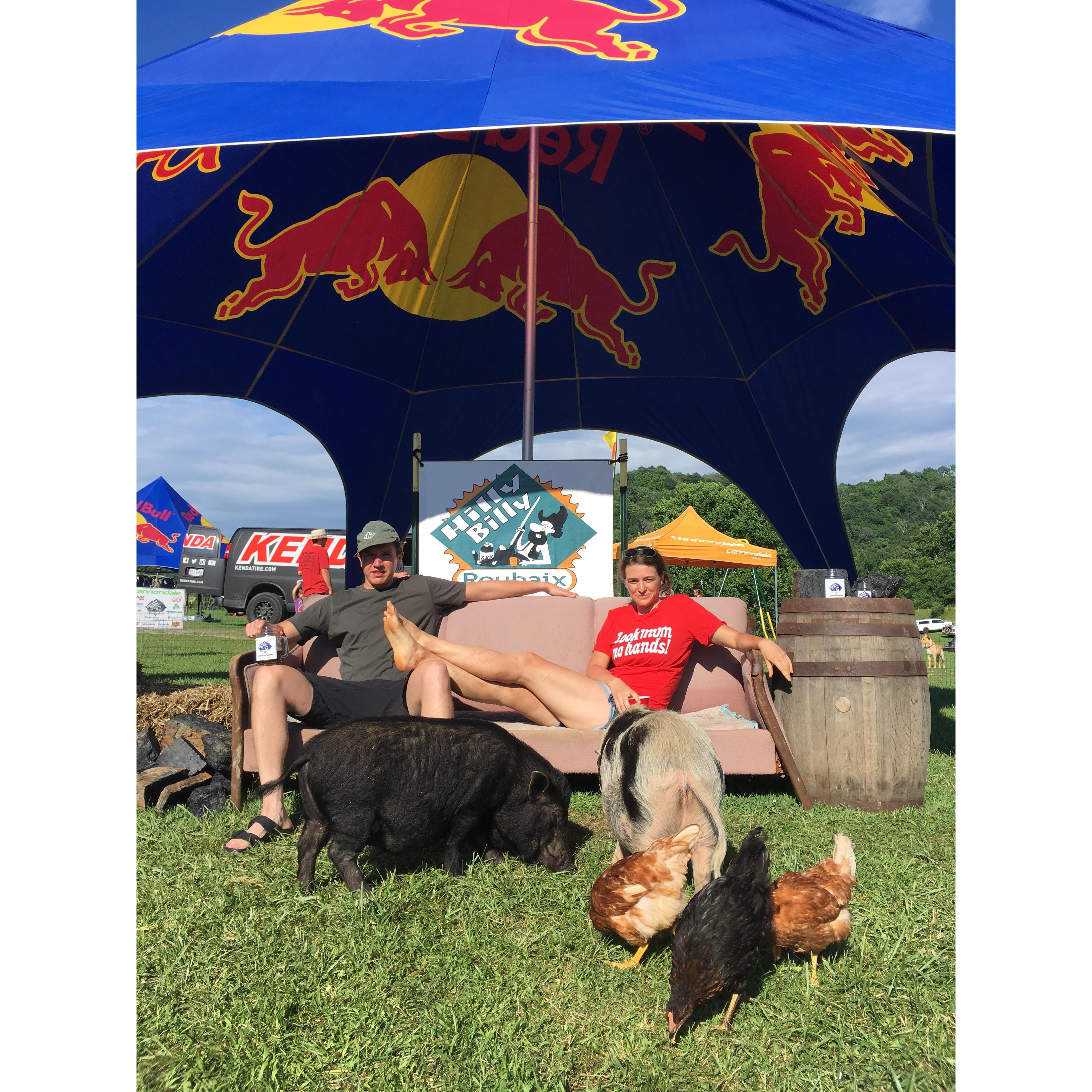 We like to do a bike race in West Virginia called the "Hilly Billy Roubaix."