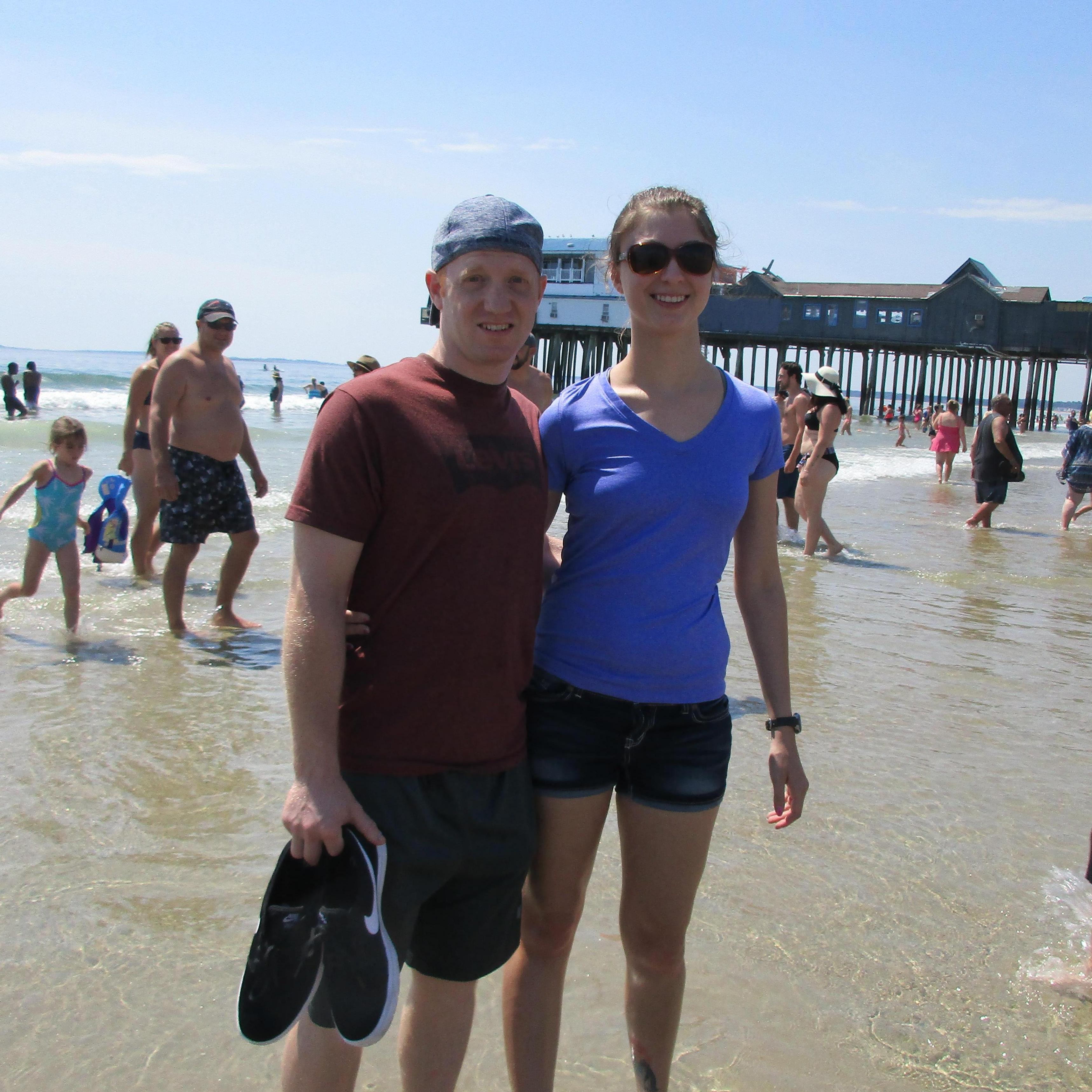 Another (slightly less) chilly beach in Maine!