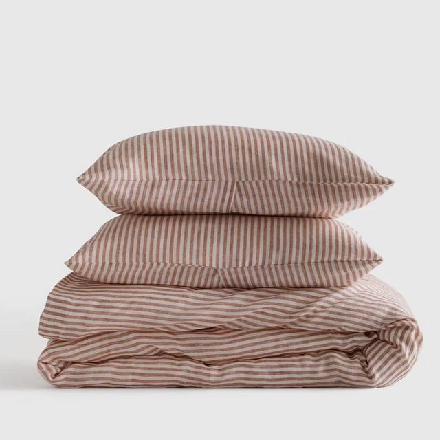 European Linen Stripe Duvet Cover Set | Quince