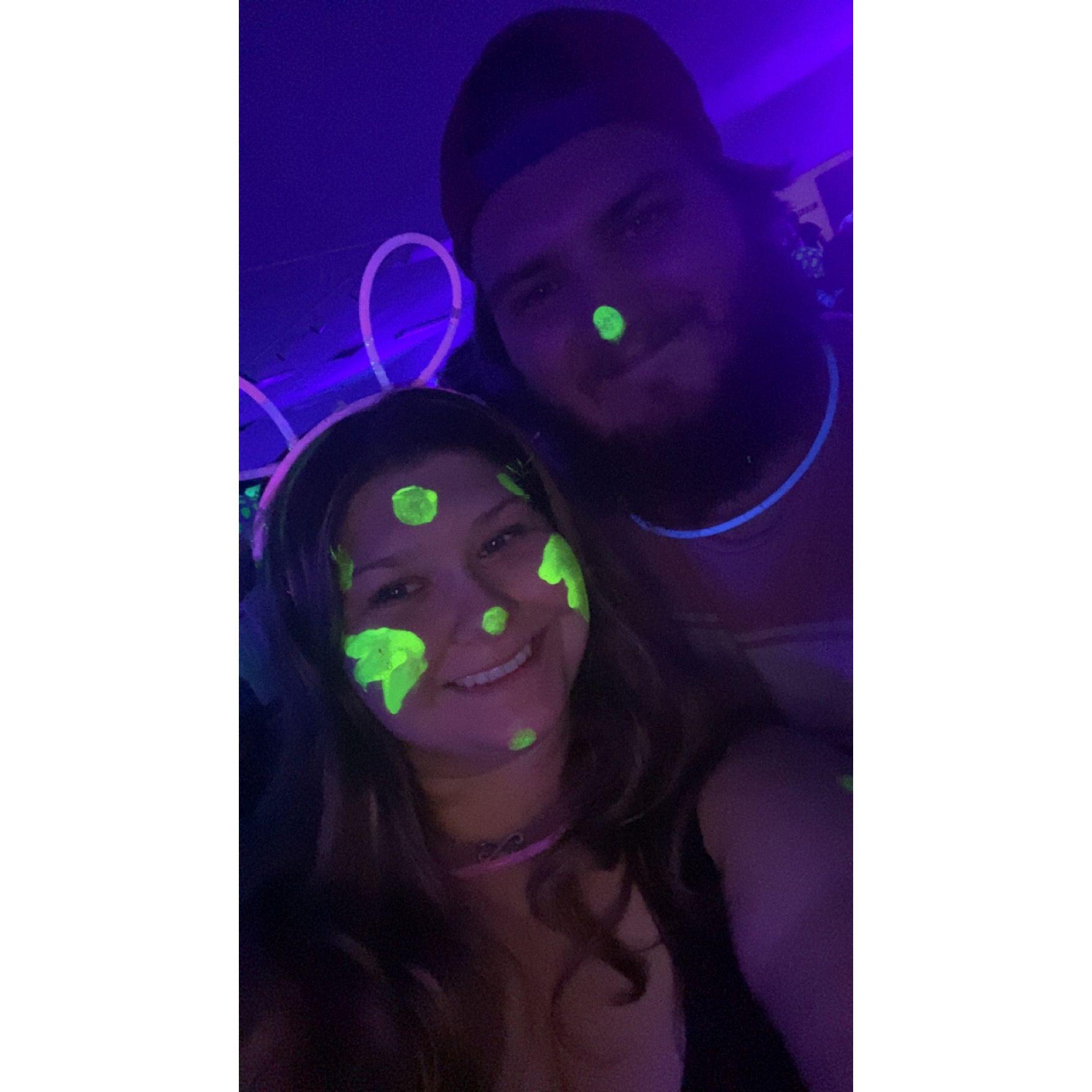 August 19, 2023-First glow in the dark bingo.