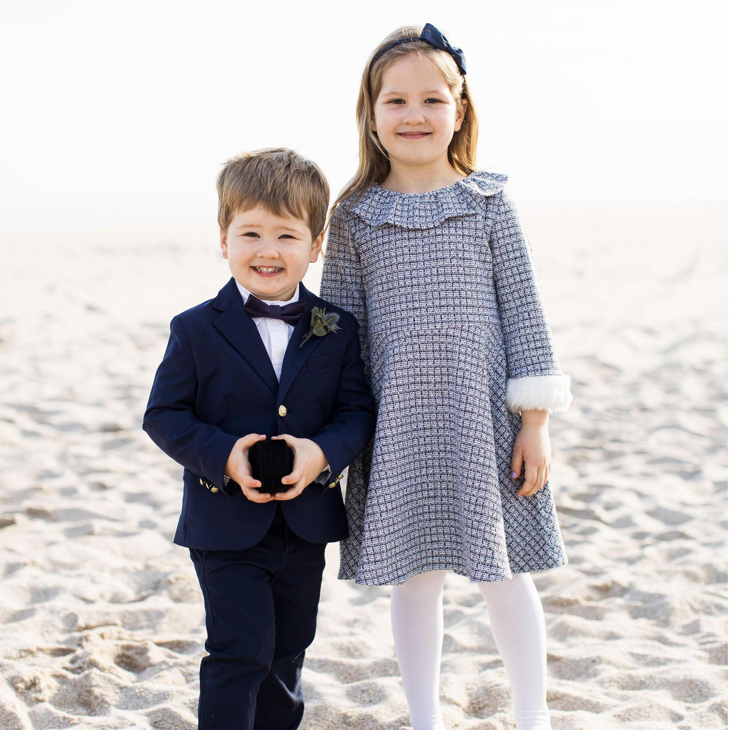 Our adorable ring-bearer and flower girl, Jack and Charlotte