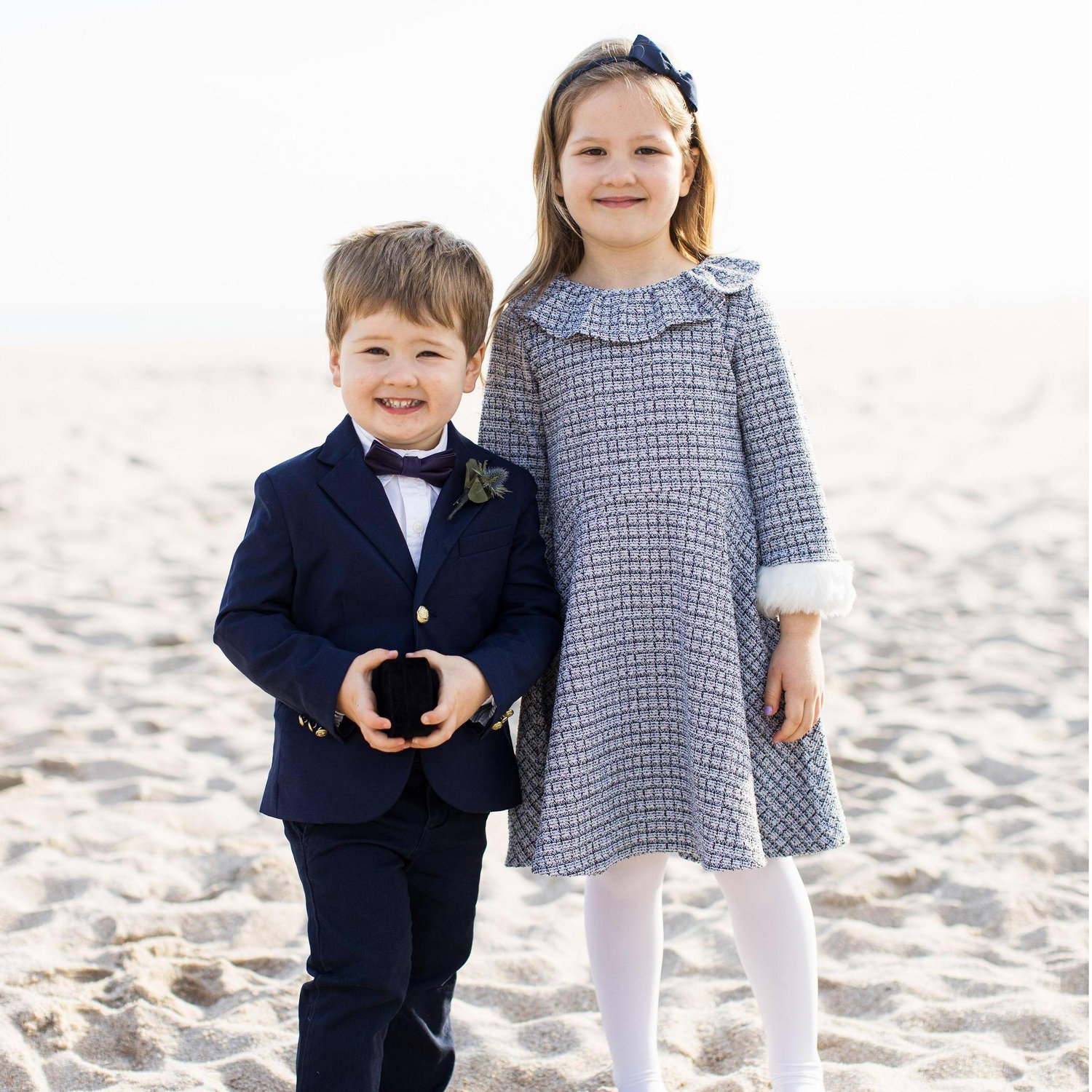 Our adorable ring-bearer and flower girl, Jack and Charlotte