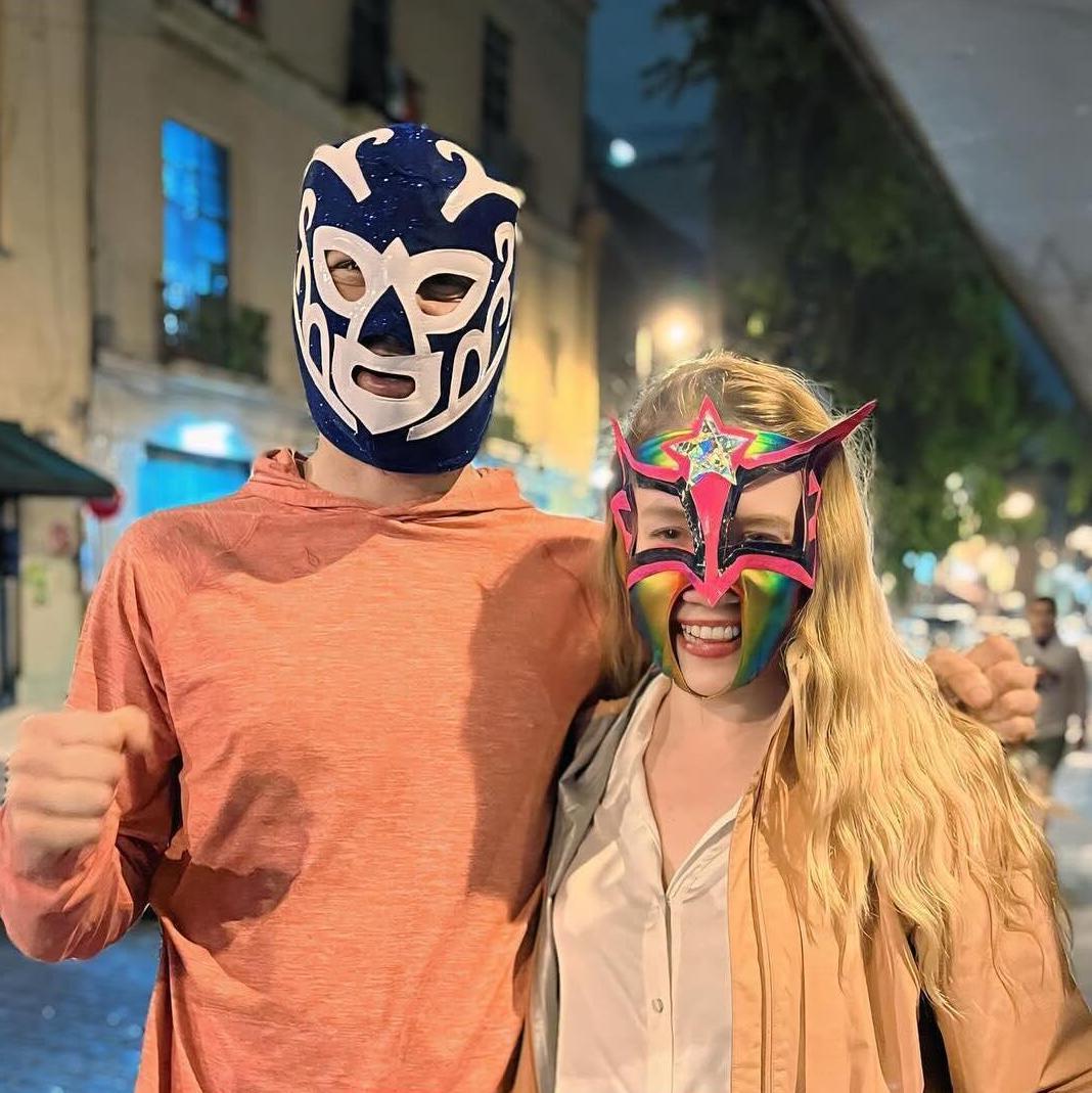 Cheering on our favorite luchadores in Mexico City