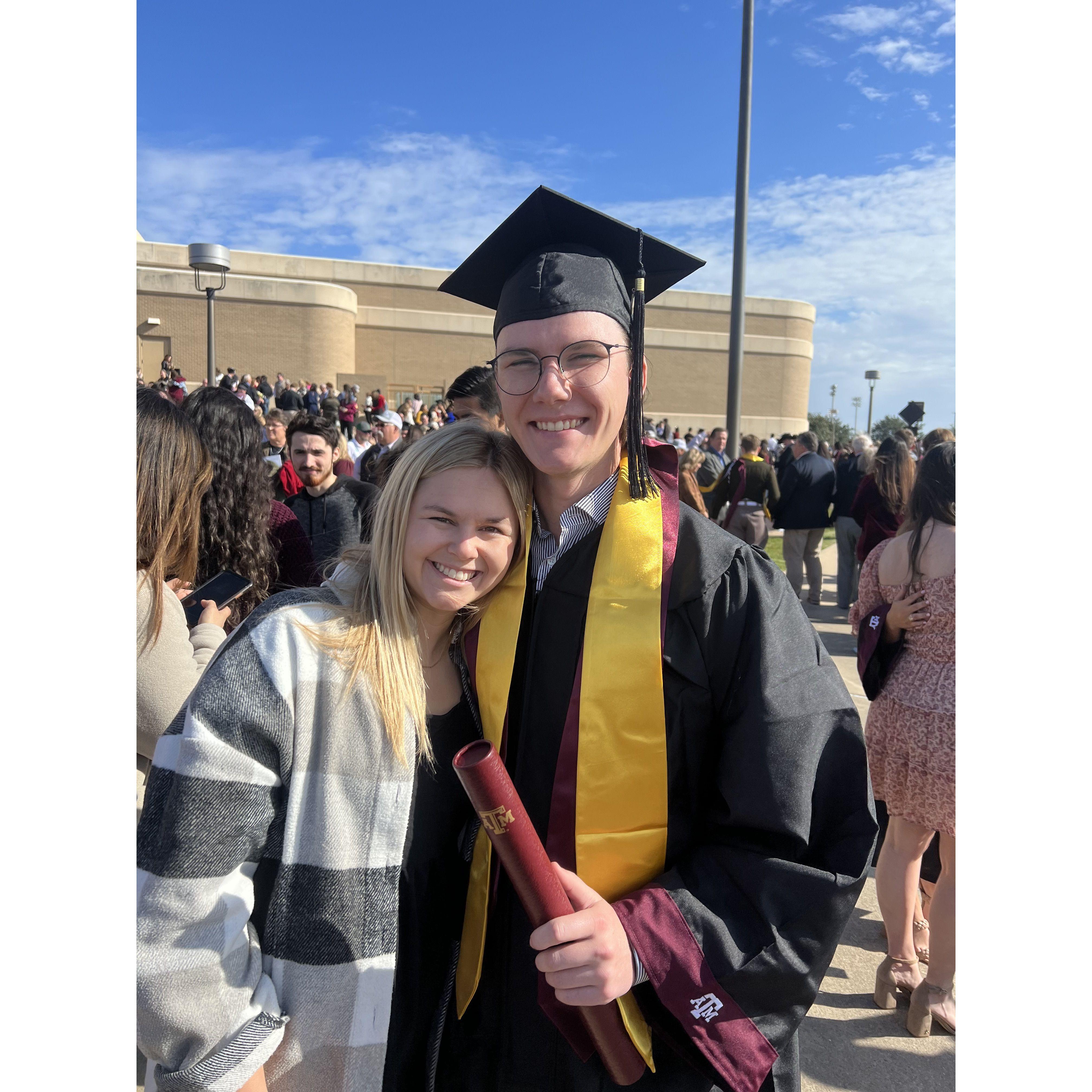 Caleb graduated!