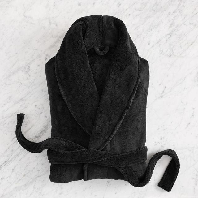 Plush Robe, Large, Black