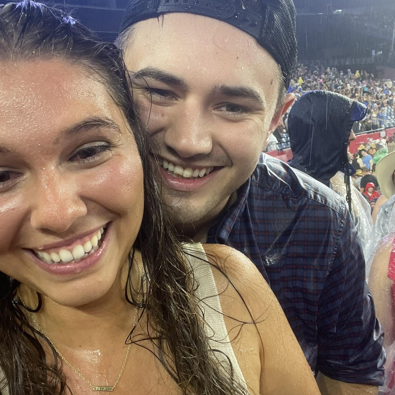 A rainy night at Gillette Stadium listening to Luke Combs. 07/21/23