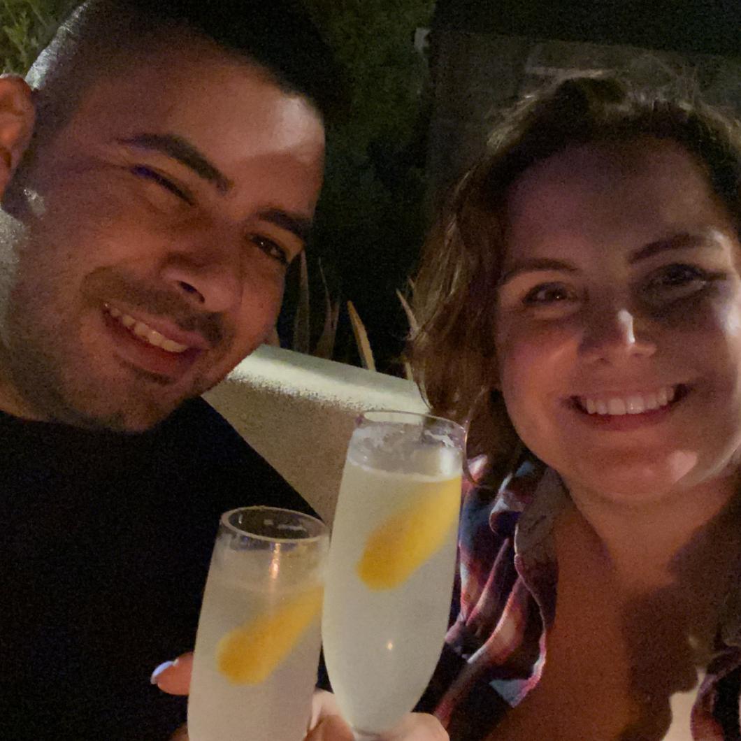 Gill's surprise birthday dinner at a roof top bar 2021